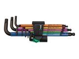 Wera 950/9 Hex-Plus Multicol 1 SB Winkelschlüsselsatz met BL