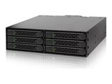 Backplane IcyDock 6x6,3cm SATAI-III in 1x5,25" SSD bis 9,5mm