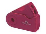 FABER-CASTELL Spitzer Doppelspitzdose Sleeve rot/blau