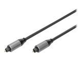 DIGITUS Toslink-Verbindungskabel St/St 3m schwarz