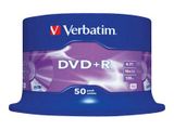 DVD+R Verbatim 4,7GB 50pcs Pack 16x Spindel azo silber retail