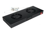 Equip 19" Lüftermodul für Serverschränke, 2xLüfter sw
