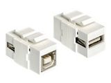 DELOCK Keystone USB A Buchse beidseitig einbaubar