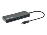 MANHATTAN 7-Port USB Hub C-Stecker A-Buchse 5Gbit/s schwar