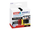 tesa ON&OFF Extra Strong Klettband schwarz 1m 50mm