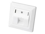 DIGITUS Leerdose Keystone Module,1xRahmen 80x80mm+Zentralp.