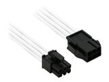 Nanoxia Kabel 6pin PCI-E Verlängerung, 30 cm, weiß