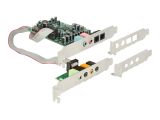 DELOCK PCIe Soundkarte 7.1 24Bit 192kHz mit Toslink In/Out