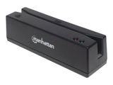 MANHATTAN Magnetkartenleser USB drei Spuren Leser schwarz