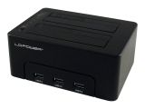 LC-Power Dockingstation USB 3.0 2-Bay 2,5"/3,5"HDD/SSD+3xHub