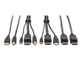 Eaton DisplayPort KVM Cable Kit - DP, USB, 3.5 mm Audio