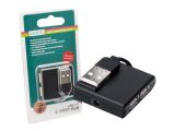 DIGITUS USB-Hub 4-Port 2.0->4xA2.0 integr. Kabel schwarz