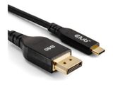 Club3D Kabel USB Typ C <-> DP 2.1 1m 10K60Hz St/St retail