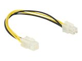 DELOCK Stromkabel P4 4pol -> P4 4pol St/Bu 0.30m