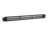 Equip Patchpanel 24x RJ45 Cat6A 19" FTP 1HE ISO/IEC schwarz