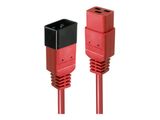 LINDY IEC-Netzverlängerung C19 auf C20 rot 1m extern bulk