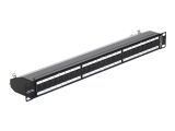 DELOCK 19" Patchpanel 24-Port Cat6A geschirmt schwarz