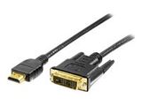 Equip HDMI->DVI-D 1920x1200/60Hz St/St 2.00m schwarz Polybeutel