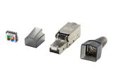 Equip Stecker Cat6a geschirmt RJ45 wzf. 5Stk silber