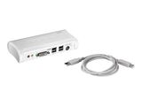 TRENDnet KVM 2-Port DVI USB Switch mit Audio Kit