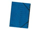 Herlitz Ordnungsmappe A4 1-12 blau mit Gummizug