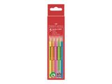 FABER-CASTELL Buntstift Jumbo Grip Neon 5er-Etui