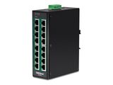 TRENDnet 16-Port Industrial Gigabit PoE+ DIN-Rail Switch