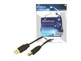 MediaRange USB Anschlusskabel A -> B St/St 1.80m sw Blister