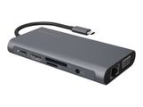 Dockingstation IcyBox USB-C -> USB3.0/HDMI/VGA/LAN/SD/mSD/