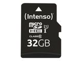 SD MicroSD Card 32GB Intenso SD-HC UHS-I inkl. SD- Adapter retail