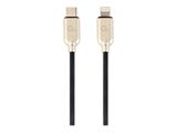 gembird USB Typ-C auf 8-Pin Ladekabel, 1 m, schwarz