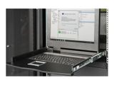 DIGITUS Modulare Konsole mit 19" TFT, 16-port KVM & Touch,ES
