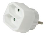 Logilink Steckdosenadapter 2x Eurostecker m. Kindersicherung