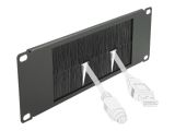 DELOCK 10" Kabelmanagement Bürstenleiste 2 HE schwarz