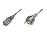 DIGITUS Netzanschlusskabel, 1,8m, Schuko - C13, schwarz