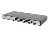 DIGITUS Switch 24-Port 10/100 370W PoE Unmanaged schwarz