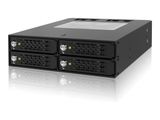 Backplane IcyDock 4x6,3cm SATAI-III/SAS in 1x5,25" HDD/SSD