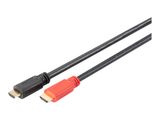 DIGITUS HDMI-Kabel Ethernet u. Signalverstärker 10m schwarz