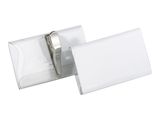 DURABLE Namensschild m Krokoklemme 40x75mm 25er Pck transp