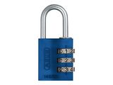 ABUS Aluminium-Vorhngeschloss Zahl 3stellig 145/30 blau