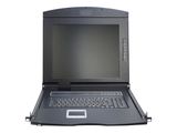 DIGITUS Modulare Konsole 17"TFT,16-PortCAT5 KVM&Touchpad,