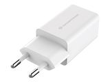 CONCEPTRONIC Ladegerät 2Port 2xUSB-A 12W 5.0V/2.4A weiß
