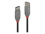 LINDY USB 2.0 Verlängerung Typ A/A Anthra Line M/F 3m
