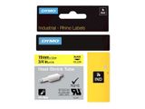DYMO Rhino Heißschrumpfschlauch 19mmx1.5m schwarz->gelb