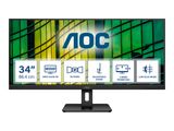 AOC 86,0cm (34") U34E2M 21:09 2xHDMI+DP black 4ms
