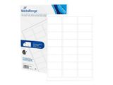 MediaRange Etiketten 63,5x33,9mm 1200 St. stark haftend weiß