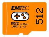 Emtec mSD 512GB UHS I U3 V30 A2 Gaming Orange