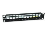 Equip 10" Patchpanel 12x Keystone FTP 1HE schwarz