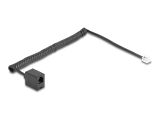 Delock Telefonkabel/Spiralkabel RJ11 St. zu RJ11 Bu. 2m