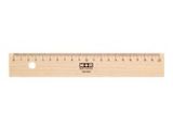 M+R Lineal Holz 20cm Buche Metalleinlage 10Stck